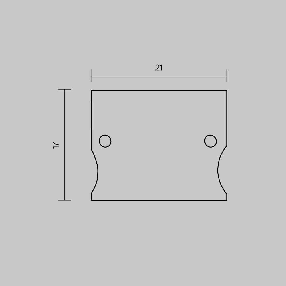Комплект заглушек для профиля 41×51 2шт Maytoni Led Strip ALM-4151-EC 642057
