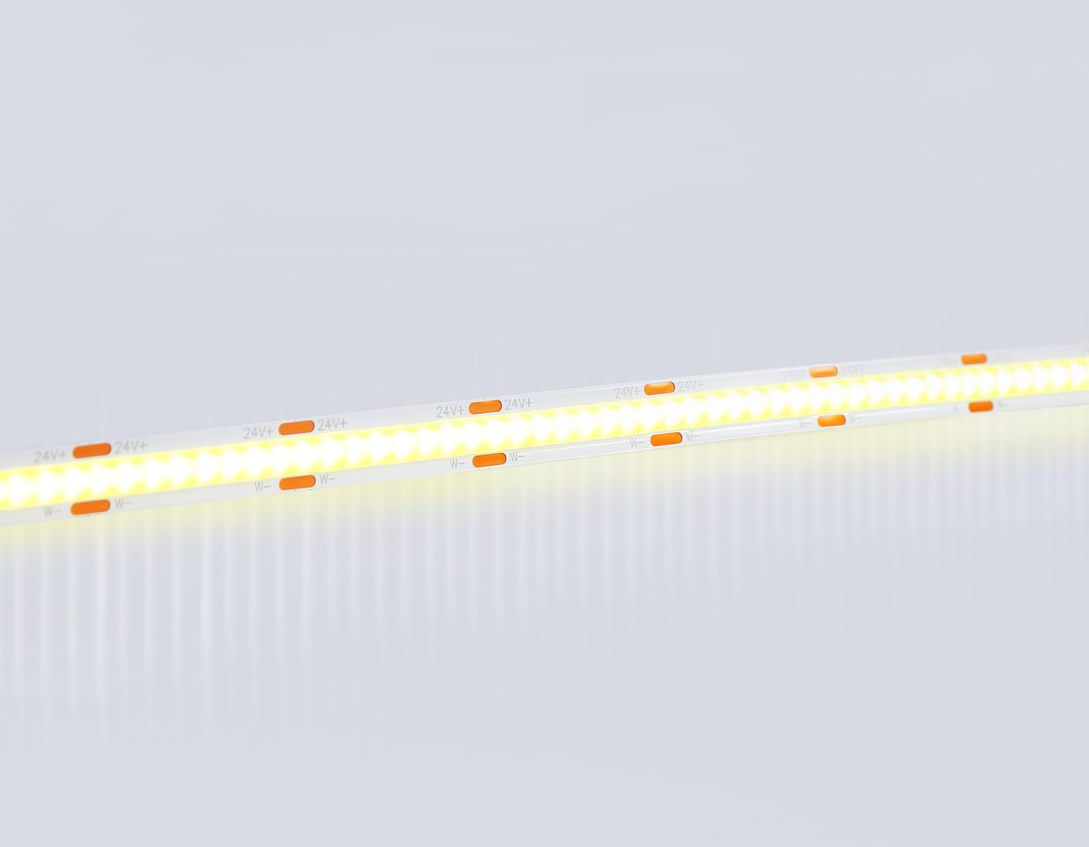 Светодиодная лента Ambrella Light Illumination COB 608Led/ 12W m/ 24V IP20 CCT 3000-6500K/ 5m*8mm*2.2mm (3 конт.) GS4901