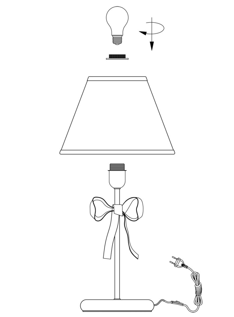 Настольная лампа Odeon Light Esteli 2527/1T