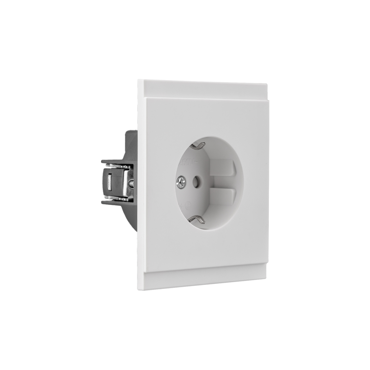 Розетка SETE 1-ая с/з с/у, со шторками 16А жемчуг IP20/IP44 KRANZ KR-79-0701-1