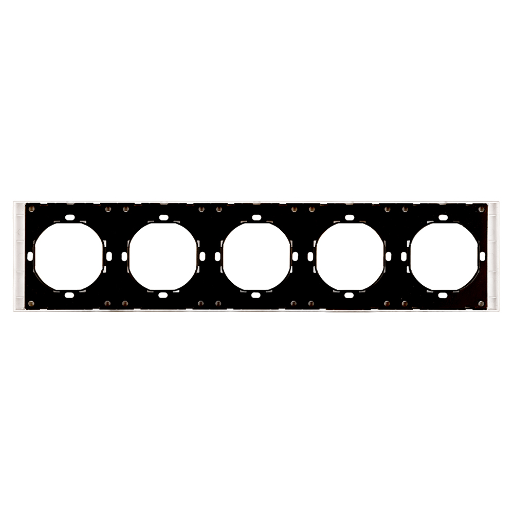 Рамка 5-местная Stekker Мия PFR00-3005-01 белая магнолия 50460