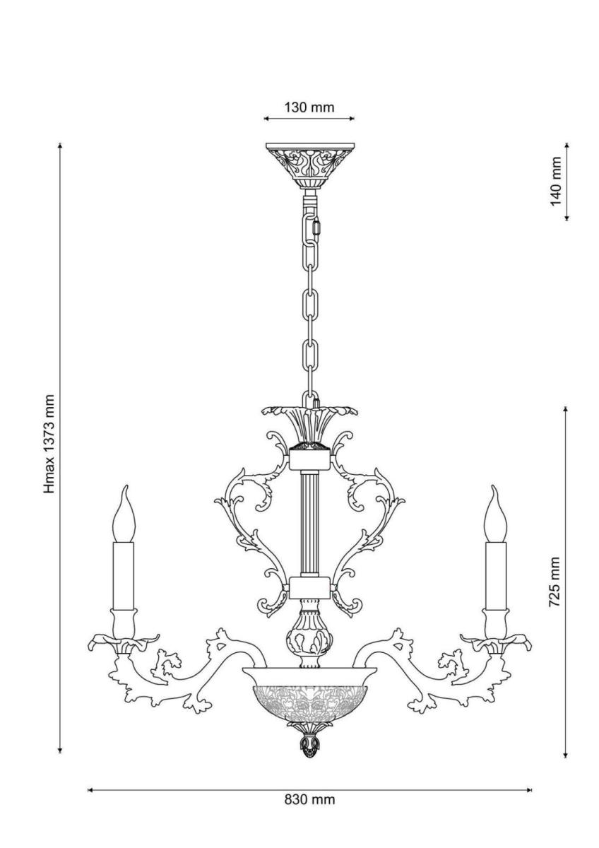 Подвесная люстра Lucia Tucci Firenze 1780.15.3 Antique Gold