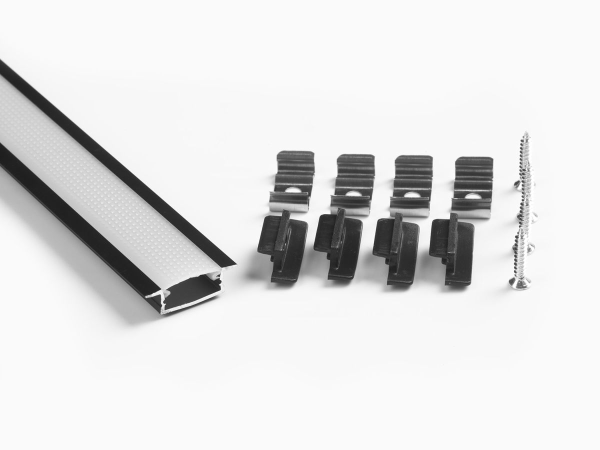 Профиль врезной LEDS POWER СПВ17-2507 алюм. анод-й с матовым рассеивателем 2м 008417