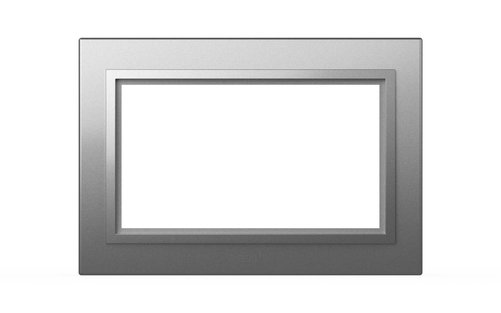 Рамка для двухместной розетки с заземлением ELBI Zena 608-011000-907