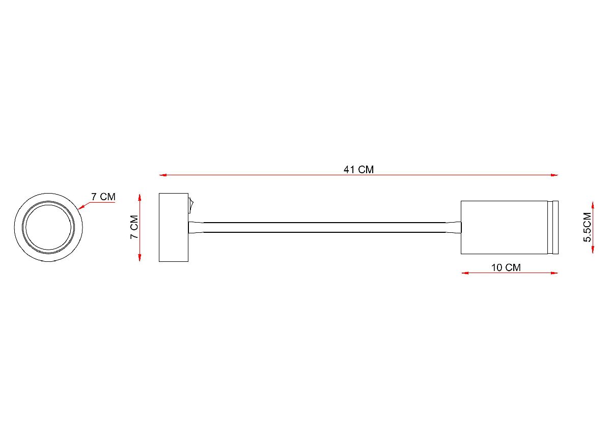 Гибкое бра Arte Lamp Imai A2266AP-1BK