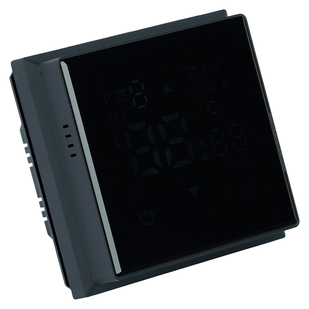 Терморегулятор Wi-Fi (механизм) Stekker Эмили RSW00-5119-05 250В 3500Вт черный уголь, soft touch 50377