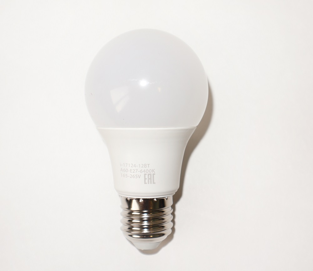 Лампа светодиодная i-Watt E27 12W 6400К груша матовая i-17124