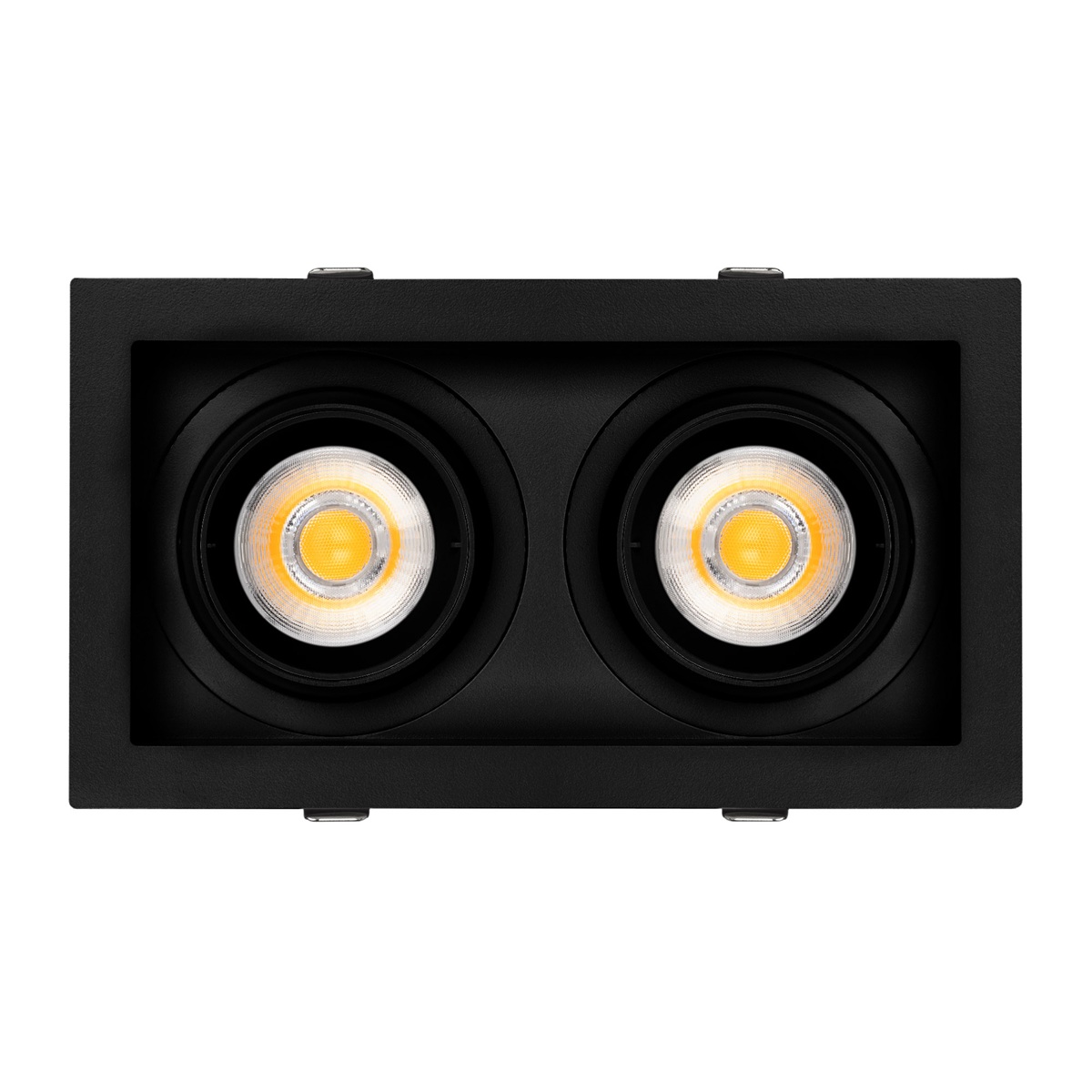 Встраиваемый карданный светильник Arlight MS-VORTEX-BUILT-S210x117-2x20W Day4000 (BK-BK, 40 deg, 230V) (IP20 Металл) 058441