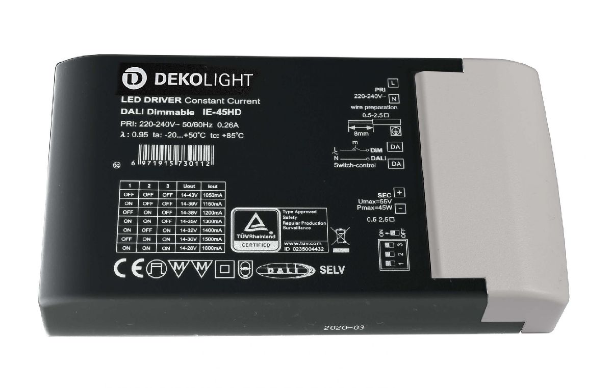 Блок питания Deko-Light Power supply 45Вт 220-240В IP20 862193