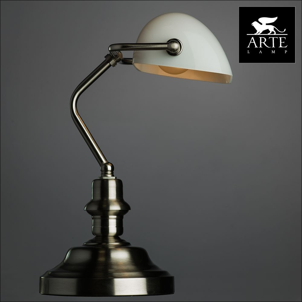 Настольная лампа Arte Lamp Banker A2491LT-1SS