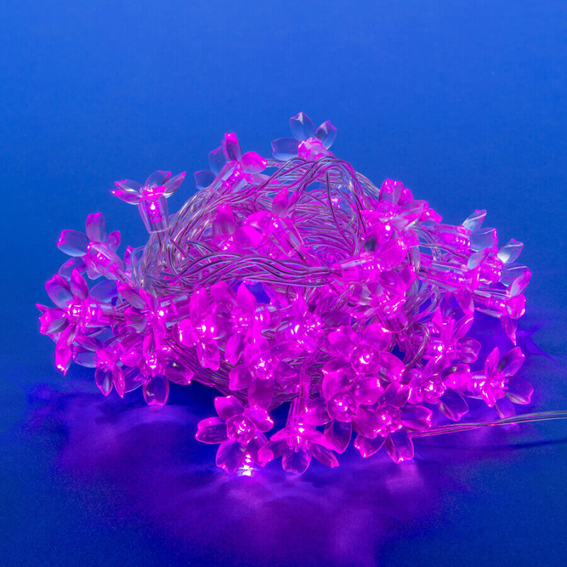 Светодиодная гирлянда (07933) Uniel Сакура 220V розовый ULD-S0700-050/DTA PINK IP20 PINK SAKURA
