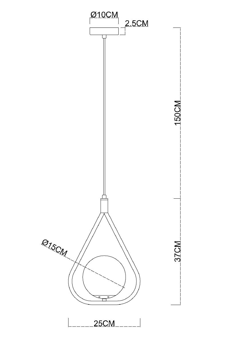 Подвесной светильник Arte Lamp Matisse A7764SP-1BK