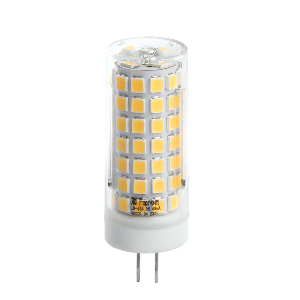 Лампа светодиодная Feron G4 9W 4000K капсульная LB-434 38144