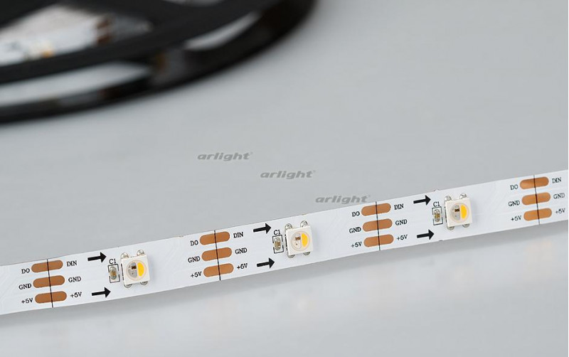 Светодиодная лента Arlight SPI 2-5000-AM 5V RGB-Warm (5060,150 LED x1) 021695