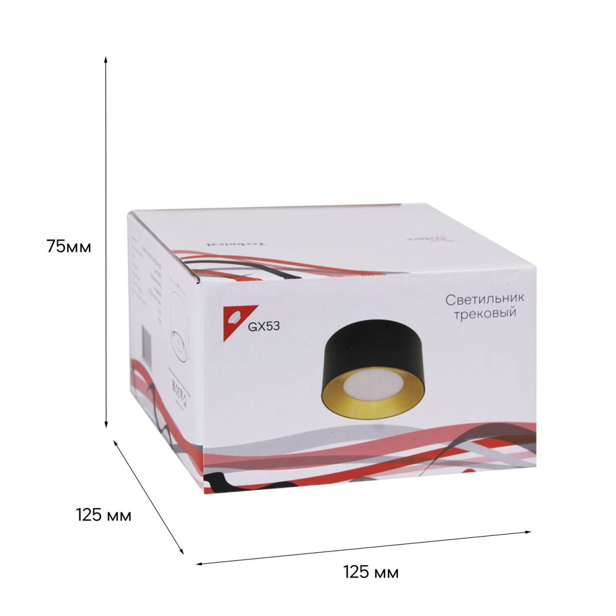 Накладной светильник (GX53, GU10, MR16, LED) Reluce 53060-9.5-001LD GX53 BK+GD