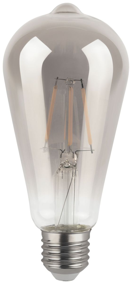 Лампа светодиодная филаментная Эра F-LED ST64-7W-824-E27 smoky 7Вт дымчатая Б0071205