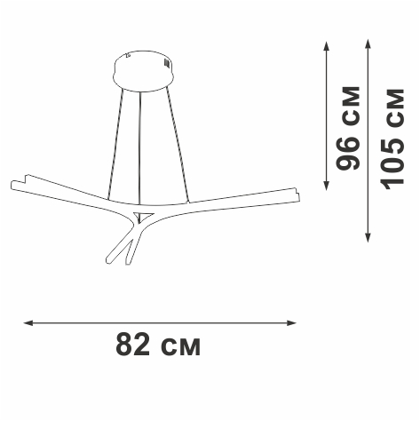 Подвесной светильник Vitaluce V2512DT-0/3S