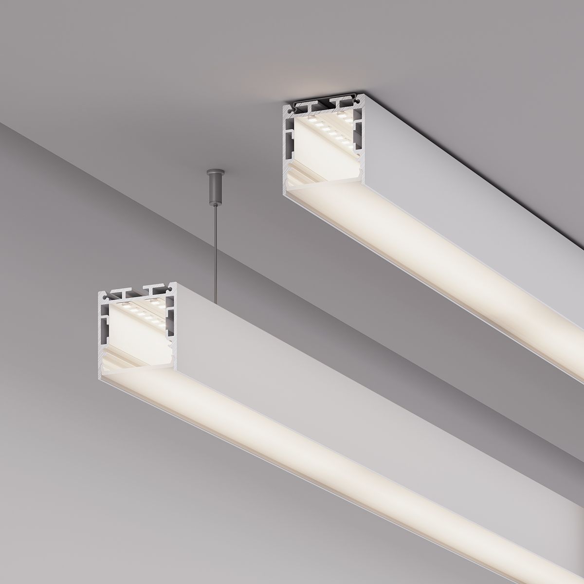 Профиль Arlight SL-LINE-3535-2000 WHITE с рефлектором (Алюминий) 064459