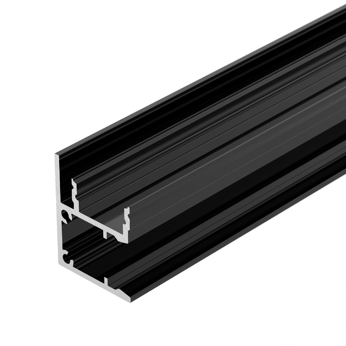 Алюминиевый профиль Arlight WALL-2228-2000 ANOD BLACK 050488