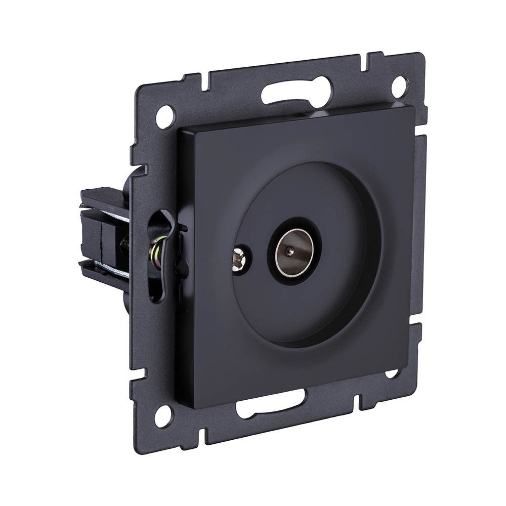 Розетка TV (папа), черный матовый Kollinger REA-007BM для Aspekt, Eleganz, Reflex