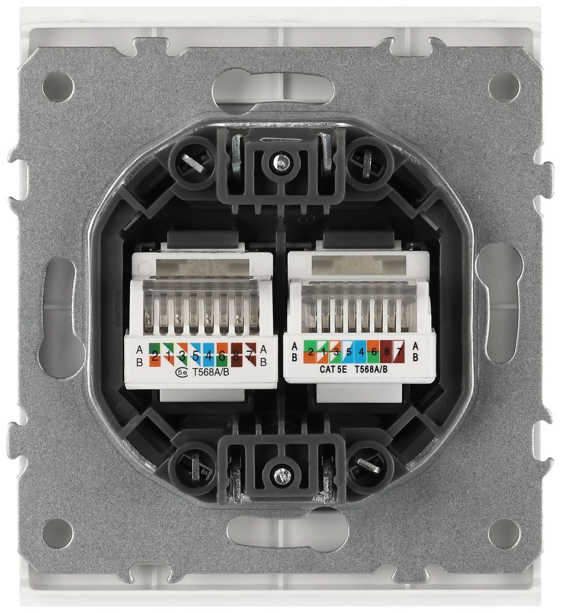 Розетка Эра Arktik 16-3108-08 информационная двойная 2XRJ45 белый матовый Б0070491