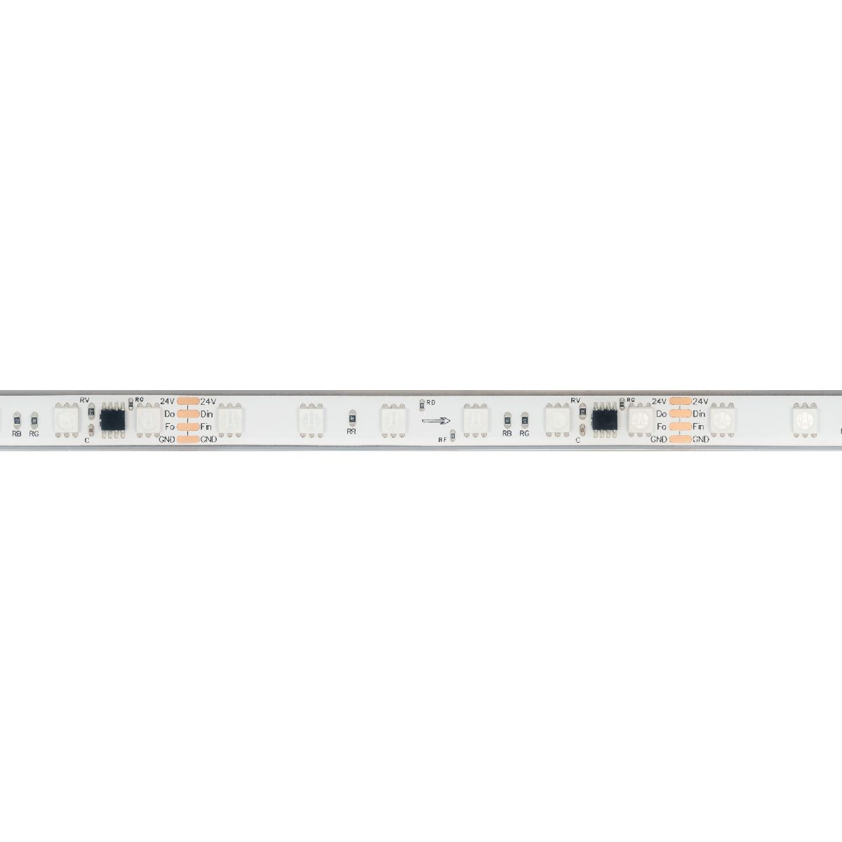 Светодиодная герметичная лента Arlight SPI-PFS-B60-12mm 24V RGB-PX6-BPT (12 W/m, IP68, 5060, 5m) 039602