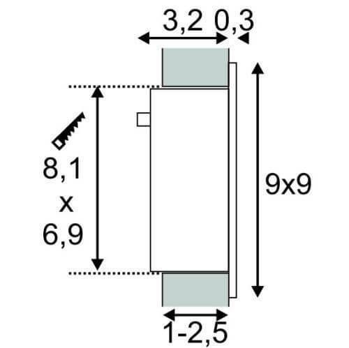 Встраиваемый светодиодный светильник SLV Frame Curve Led 113290