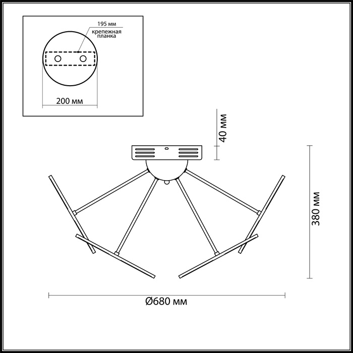 Потолочная светодиодная люстра Odeon Light Spring 4104/60CL