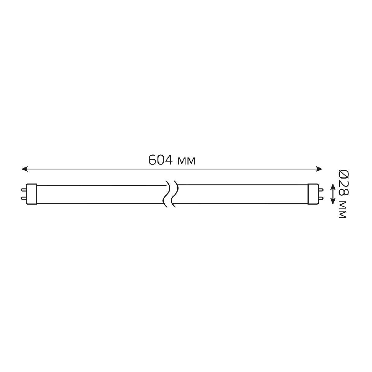 Лампа светодиодная Gauss G13 10W 4000K матовая 93020