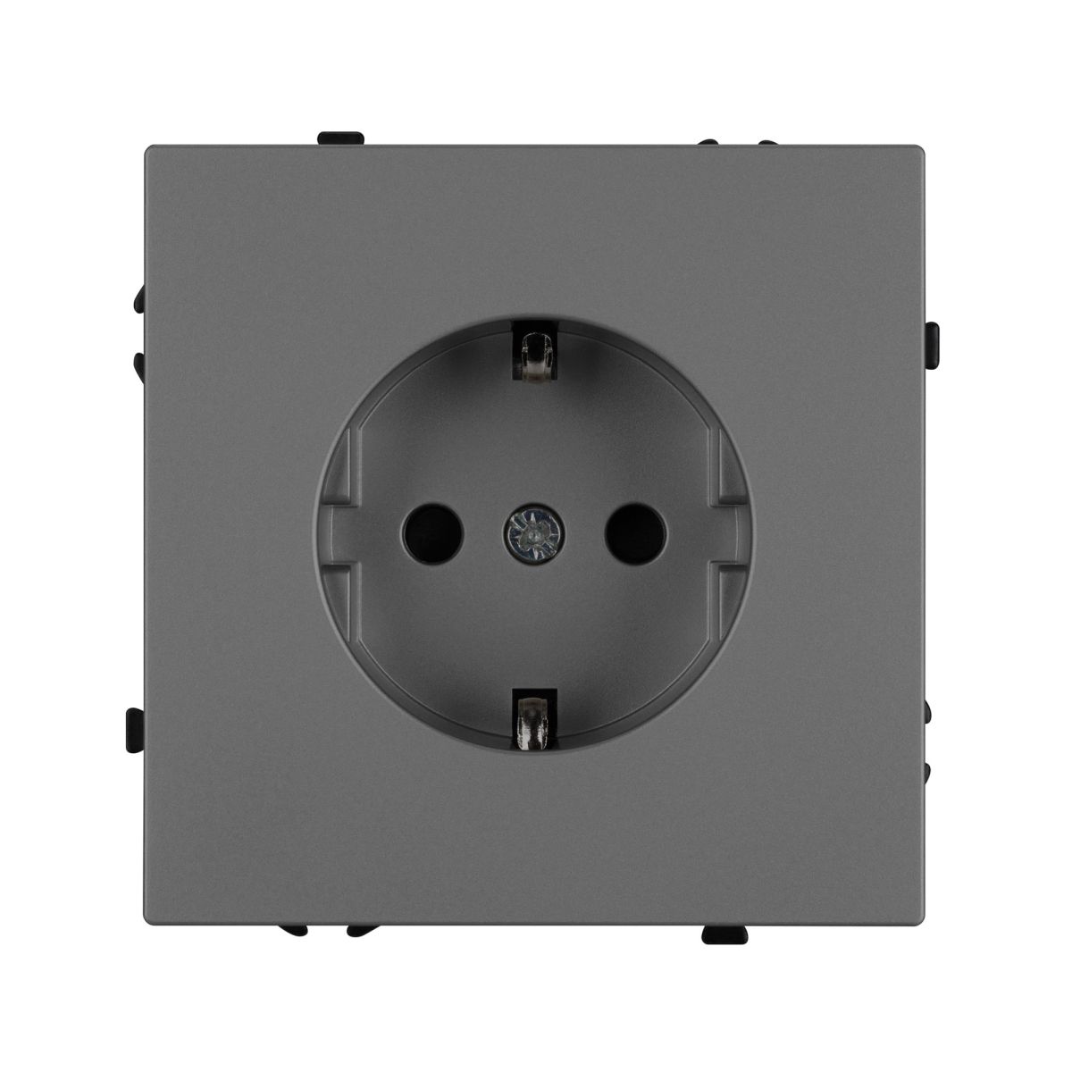 Розетка зк со шторками софт-тач серый базальт Arlight SCT-MEU-SFPL-GR (250V, 16A) 054279(1)