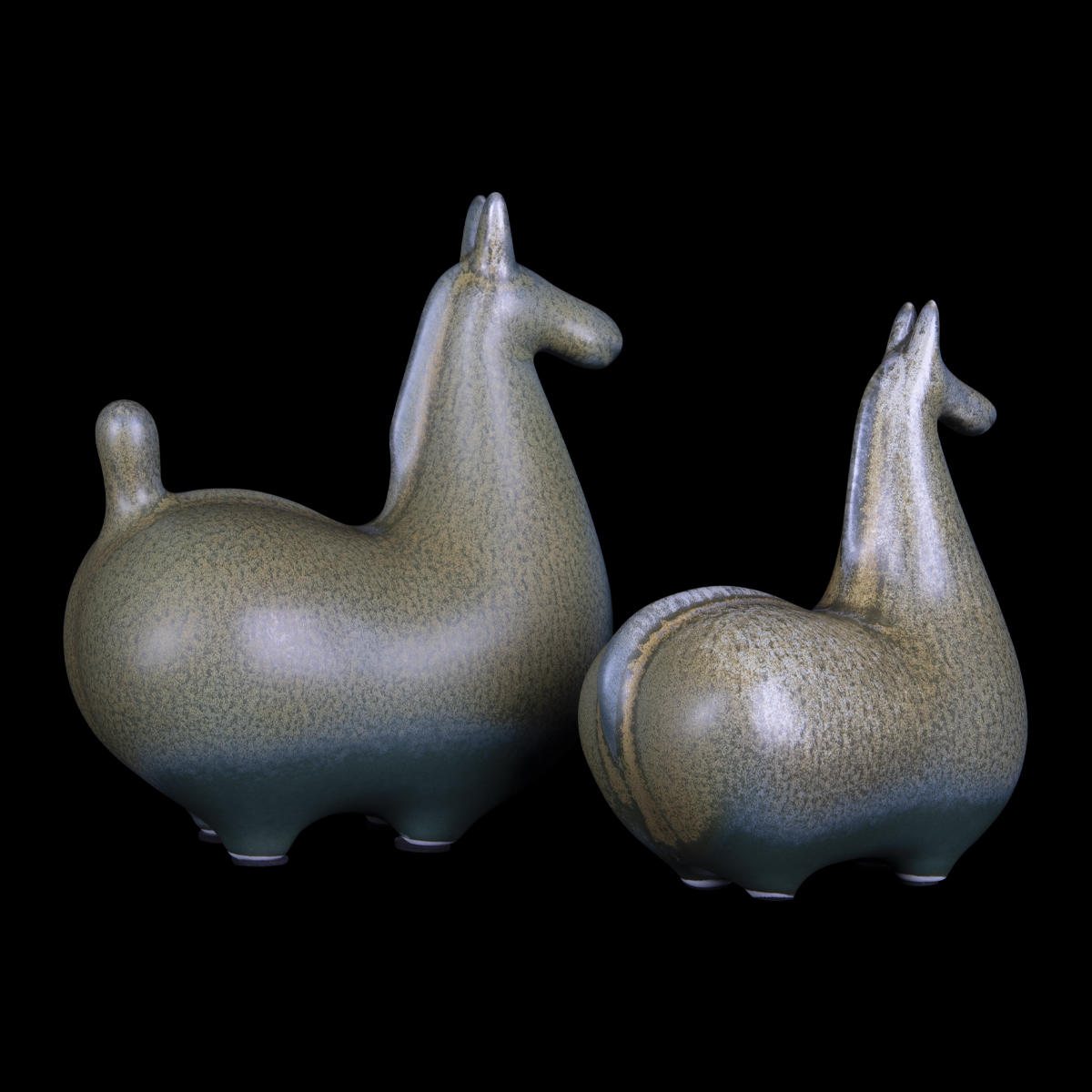 Статуэтка (2 шт.) Loft IT Horse 10283 Green (2 pcs)