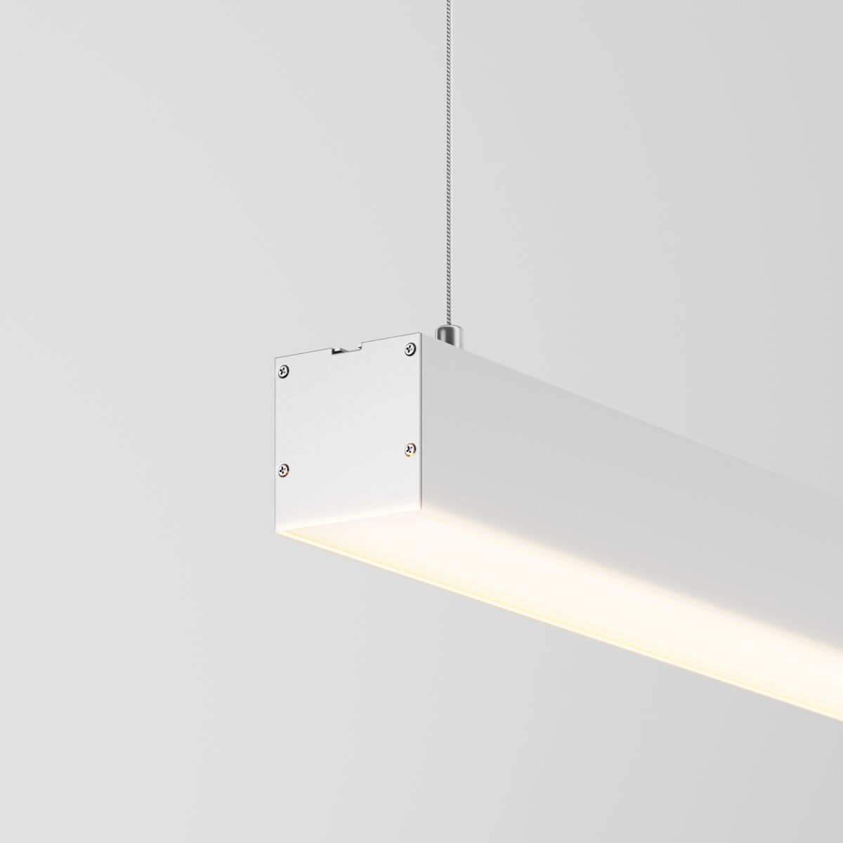 Линейный подвесной светильник Maytoni Technical 3000K 50x50 (Серебро, 1 м) LL312019