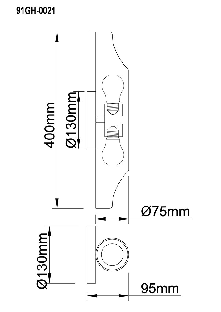 Настенный светильник Garda Decor 91GH-0021