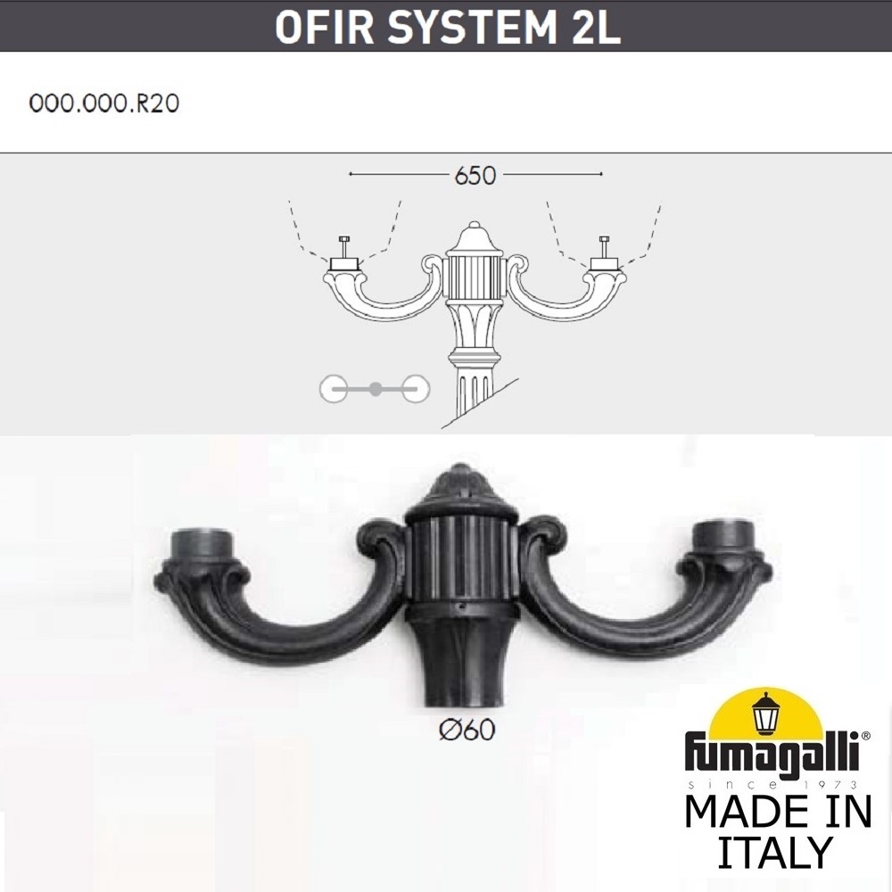 Ricu Rut Садово-парковый светильник Fumagalli RICU/OFIR/RUT 2L E26.157.R20.AXE27 ...