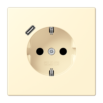 Розетка 2K+З USB Typ C Jung LC1520-18C201