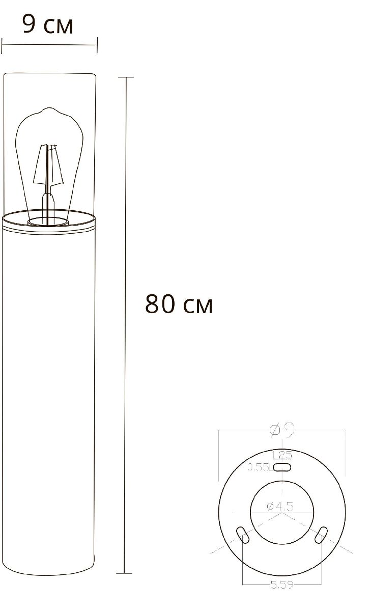 Ландшафтный светильник Arte Lamp Wazn A6218PA-1BK