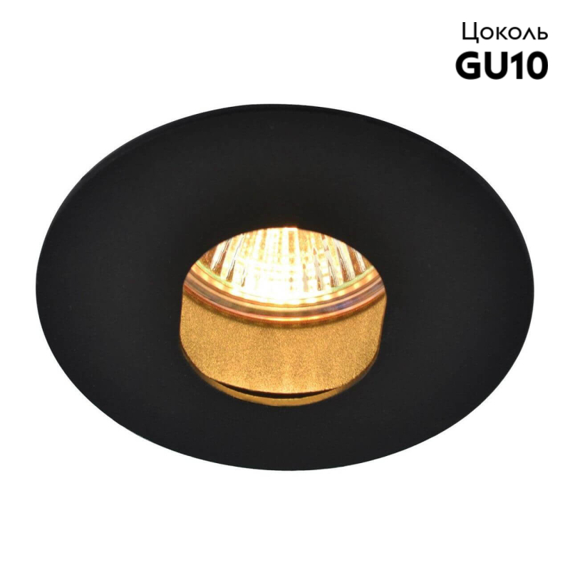 Встраиваемый светильник Arte Lamp Accento A3219PL-1BK