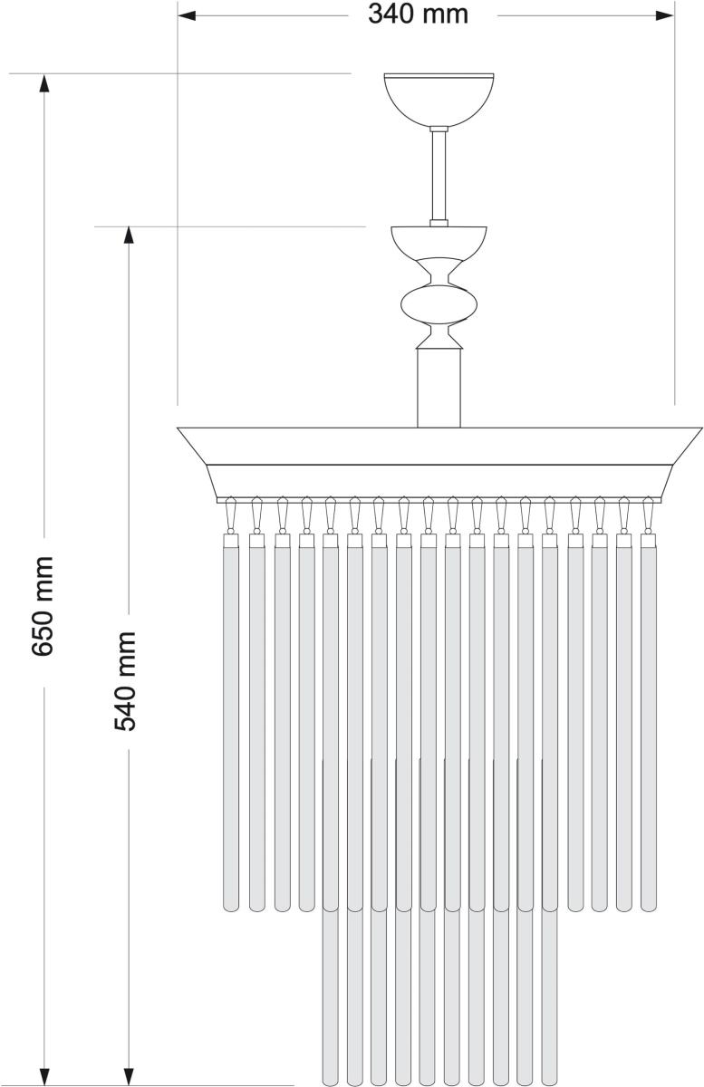Подвесной светильник Kutek Fiore FIO-ZWD-1 (P)