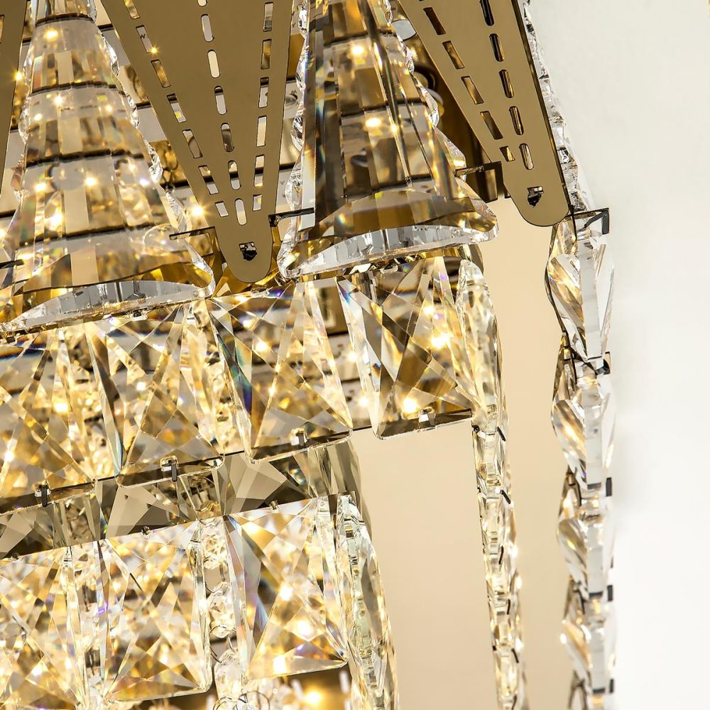 Потолочная led люстра LED4U L9437-500-500 GD с УД
