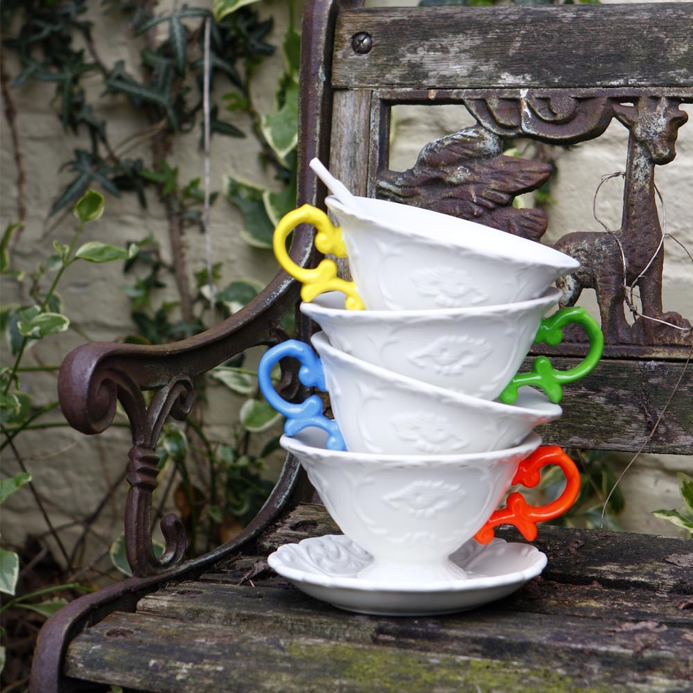 Блюдце с чашкой I-Tea Yellow Seletti I-Wares 09858 GIA