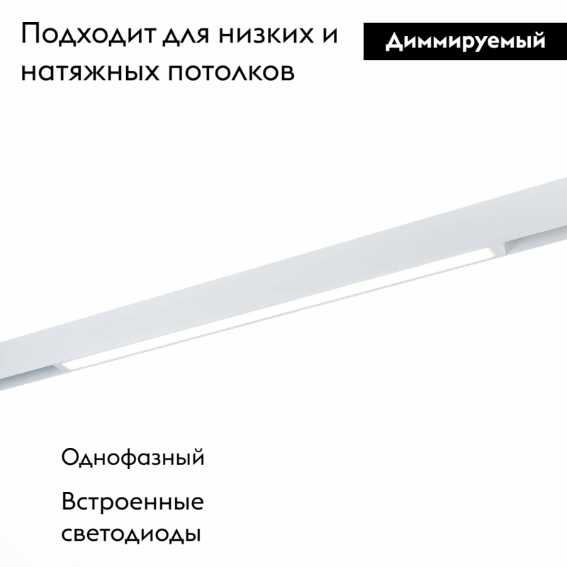 Трековый светодиодный светильник для магнитного шинопровода ST Luce ST657.596.27