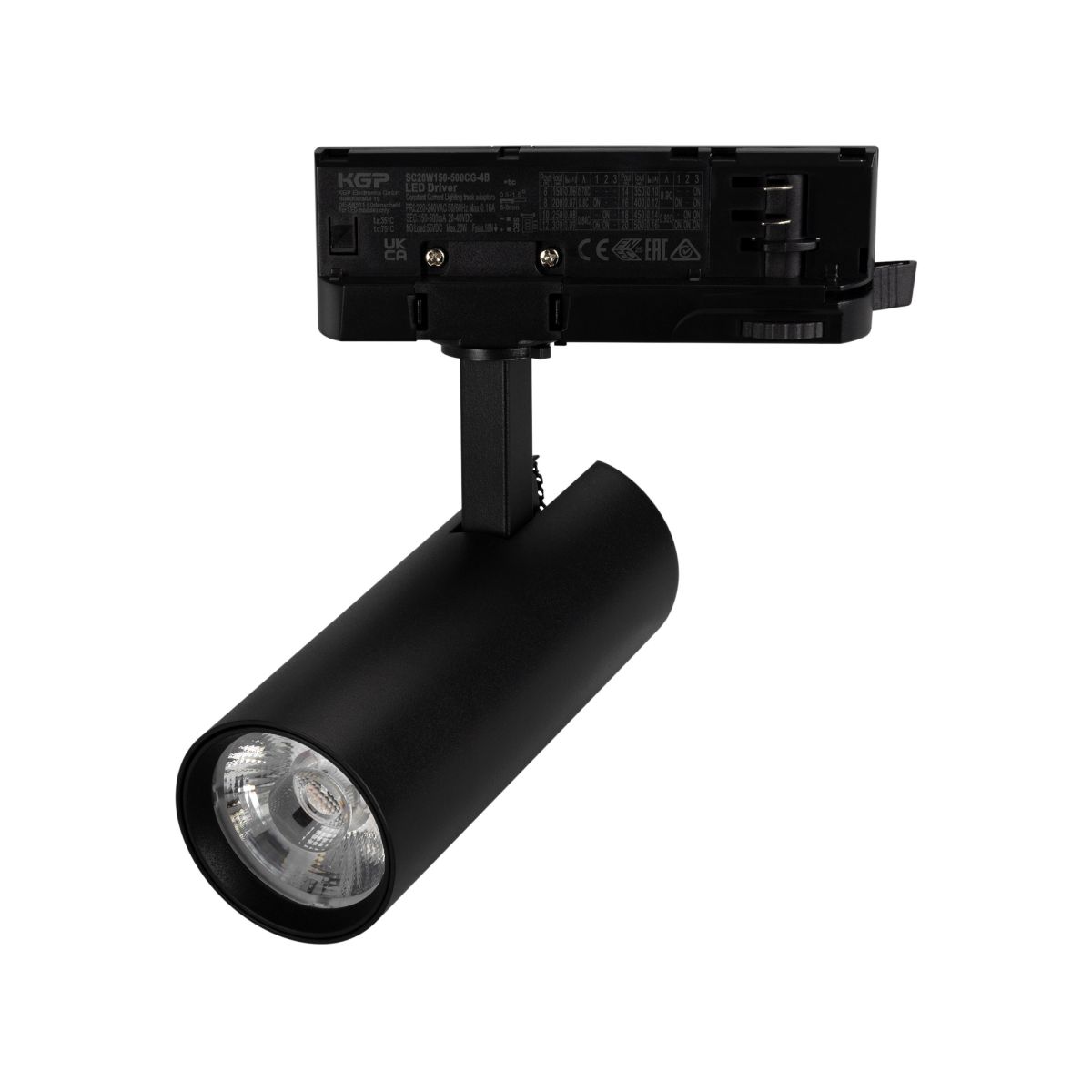 Трековый трехфазный светильник Arlight LGD-GERA-TRUECOLOR-4TR-R55-10W Warm3000 CRI98 (Черный, 24 deg, 230V) (IP20 Металл) 059896