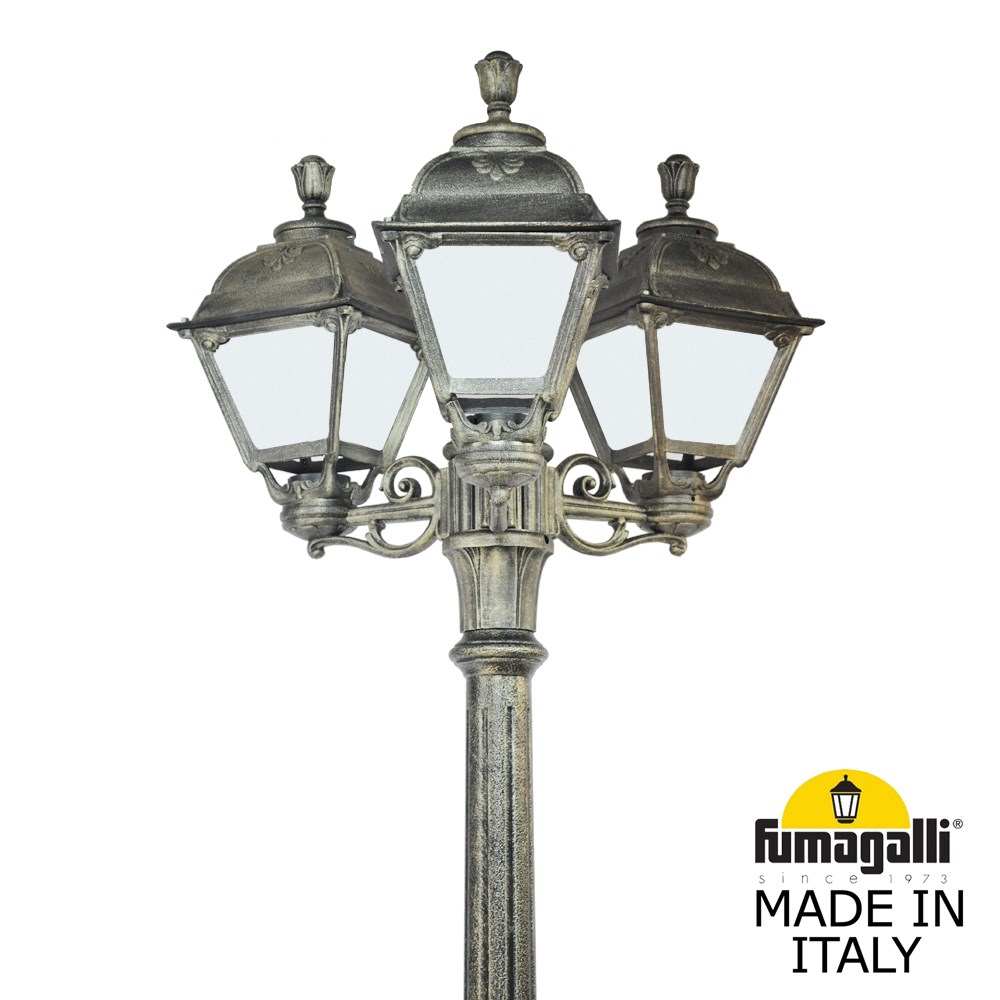 Садово-парковый светильник дизайнерский Fumagalli ARTU BISSO/CEFA 3L U23.158.S30.BYE27