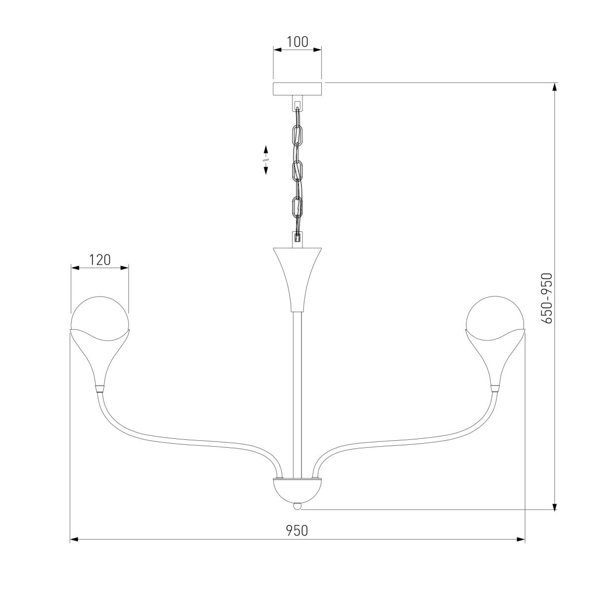 Подвесная люстра Eurosvet 60169/8 никель Smart a068277