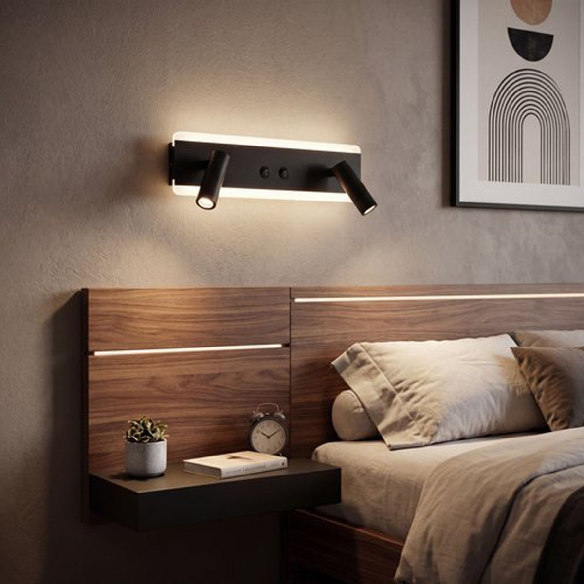 Спот Reluce 86213-9.2-001CT LED9+6W BK УЦ