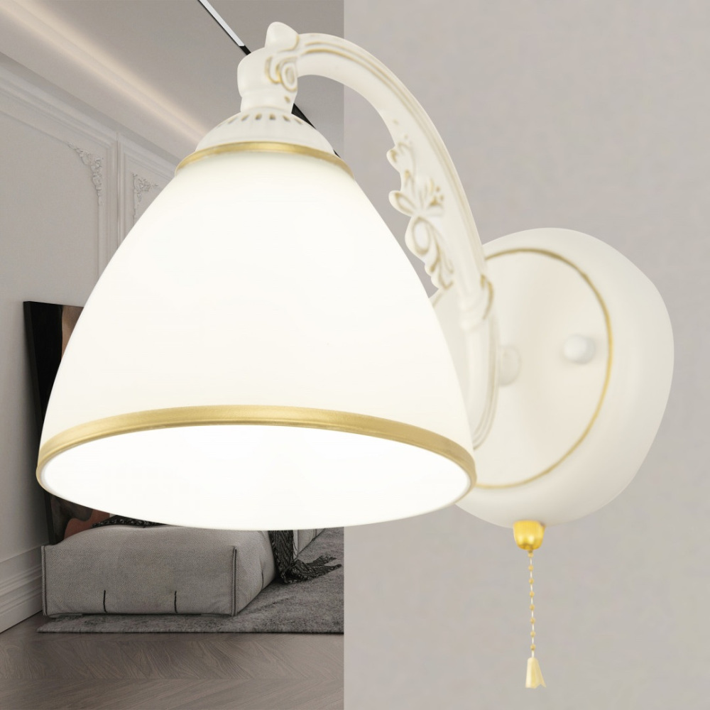 Прикроватное бра Arte Milano 341837/1W WT+G