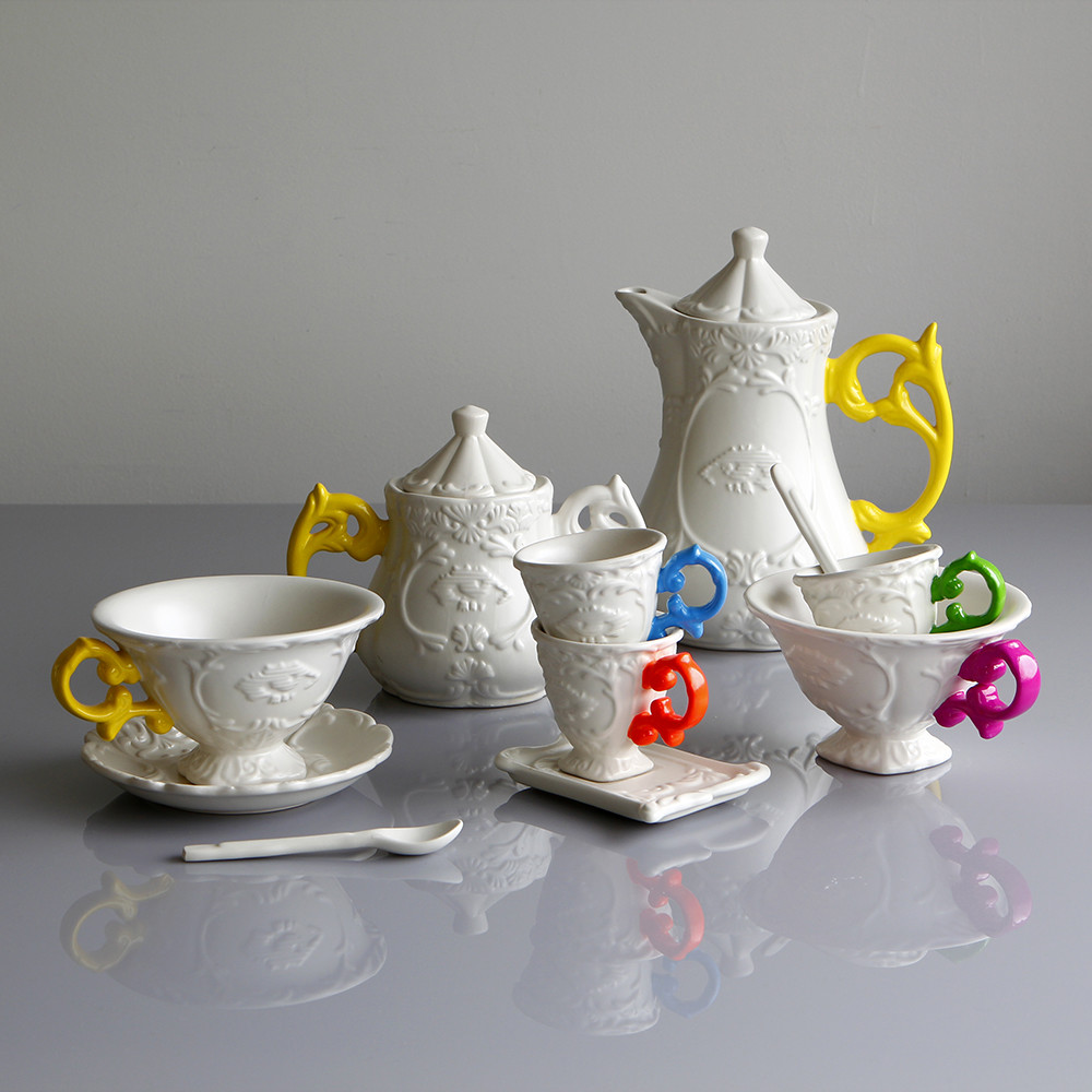 Блюдце с чашкой I-Coffee Fuchsia Seletti I-Wares 09859_FUC