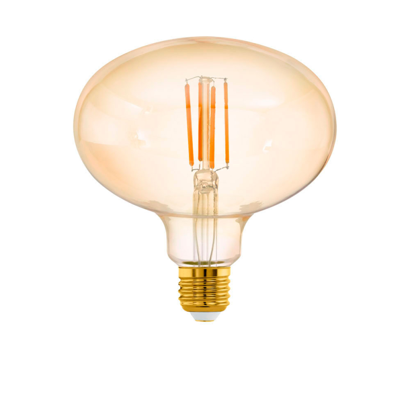 Светодиодная филаментная лампа Eglo E27 4W 2200K янтарная 12596