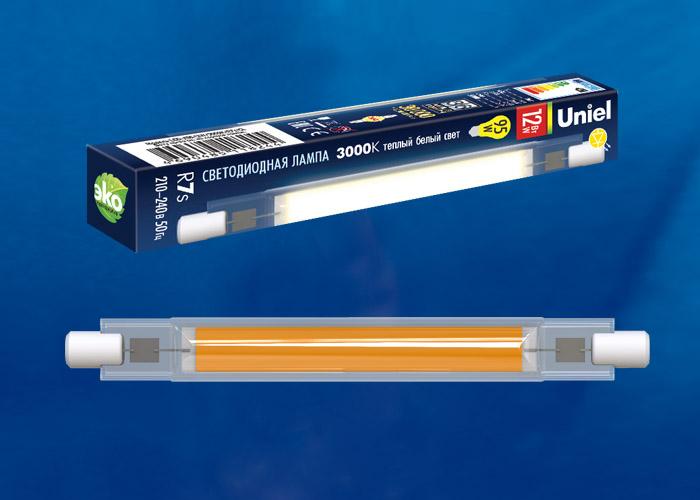 Лампа светодиодная (UL-00005062) Uniel R7s 7W 4000K прозрачная LED-J78-7W/4000K/R7s/CL GLZ07TR