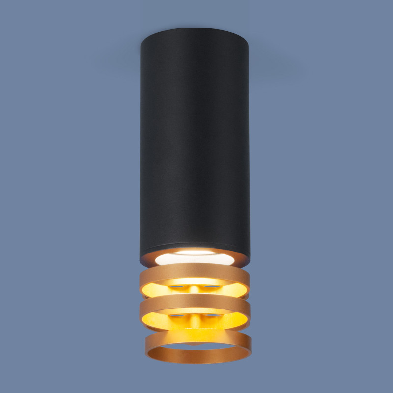 Накладной светильник Elektrostandard DLN102 GU10 черный/золото